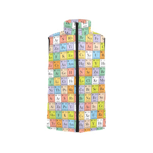 Chemistry Periodic Table Pattern Print Design 01 Men's Padded Vest