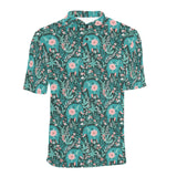 Elephants jungle pattern Men's All Over Print Polo Shirt