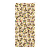 Hamburger Pattern Print Design 01 Beach Towel