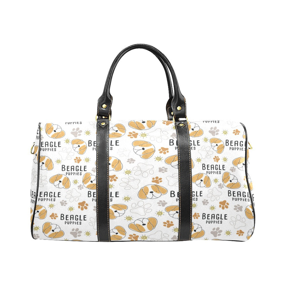 Cute beagle dog pattern background Travel Bag