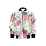 Colorful orchid flower pattern Kids' Boys' Girls' Bomber Jacket