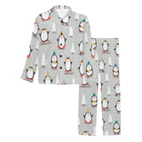 Cute Penguin christmas pattern Men's Long Pajama Set