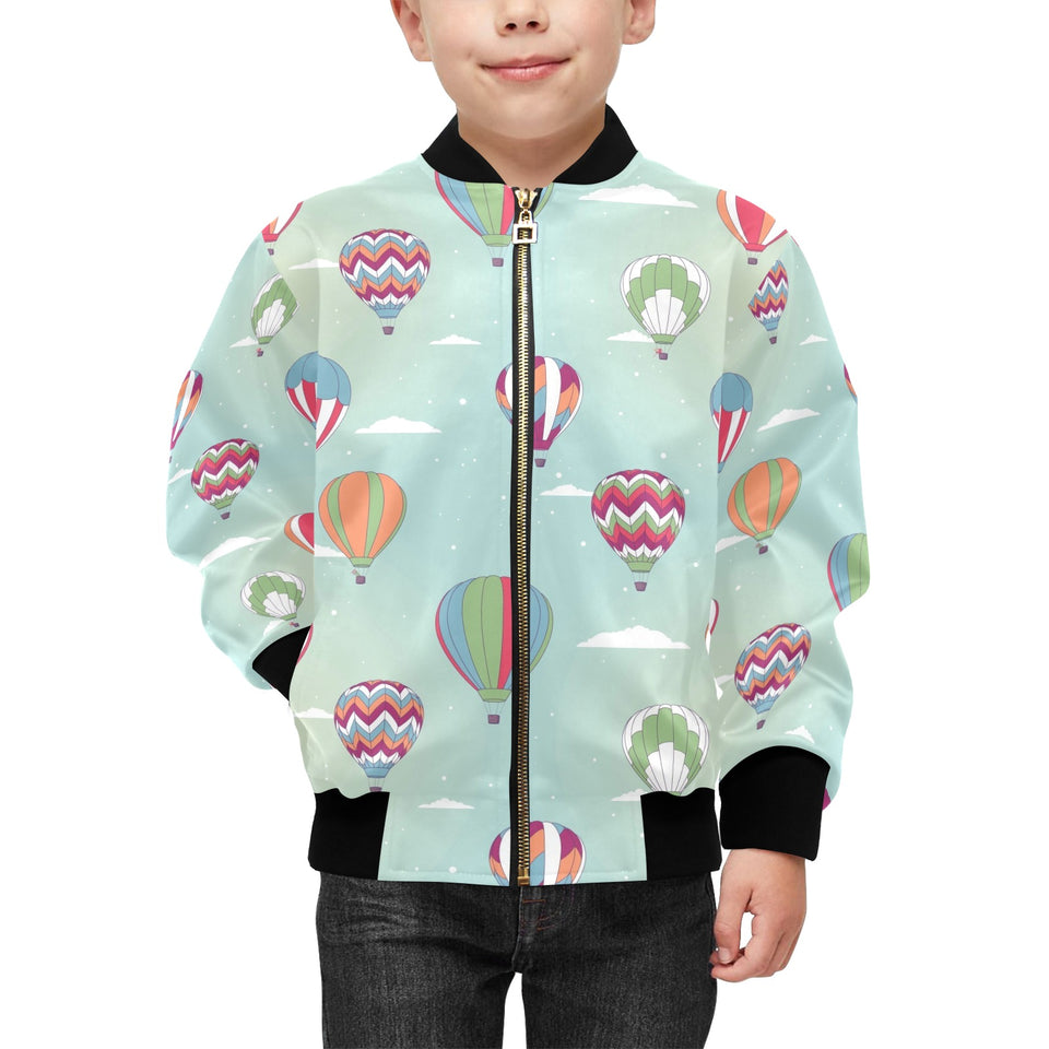 Hot Air Balloon design Pattern Kids' Boys' Girls' Bomber Jacket