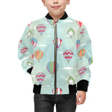 Hot Air Balloon design Pattern Kids' Boys' Girls' Bomber Jacket