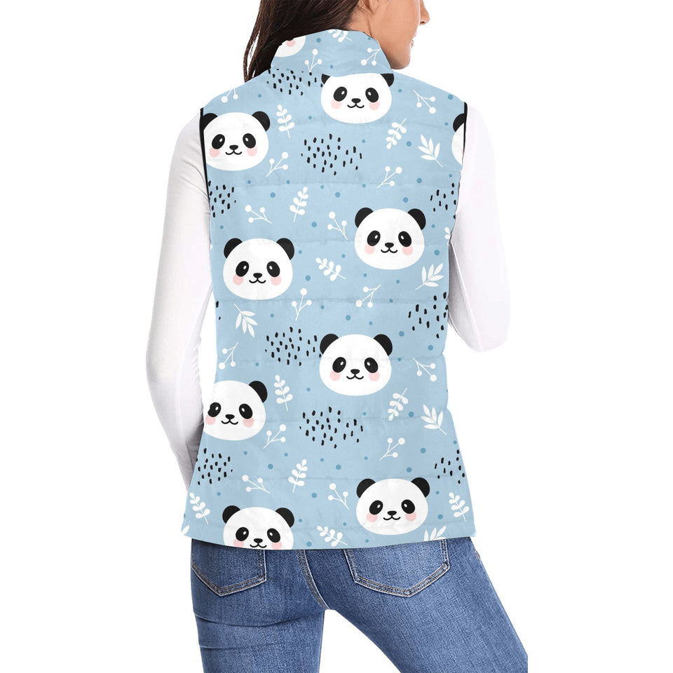 Cute panda pattern Women's Padded Vest