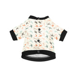 Swallow Pattern Print Design 02 All Over Print Pet Dog Round Neck Fuzzy Shirt