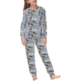 Skate Board Pattern Print Design 03 Kids' Boys' Girls' All Over Print Pajama Set