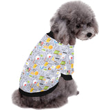 Math Pattern Print Design 04 All Over Print Pet Dog Round Neck Fuzzy Shirt