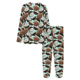 Coconut Pattern Print Design 03 Women's All Over Print Pajama Set