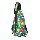 Billiard Ball Pattern Print Design 02 All Over Print Chest Bag