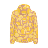 Potato Chips Pattern Print Design 01 Men's Padded Hooded Jacket