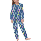 Surfboard Pattern Print Design 03 Kids' Boys' Girls' All Over Print Pajama Set