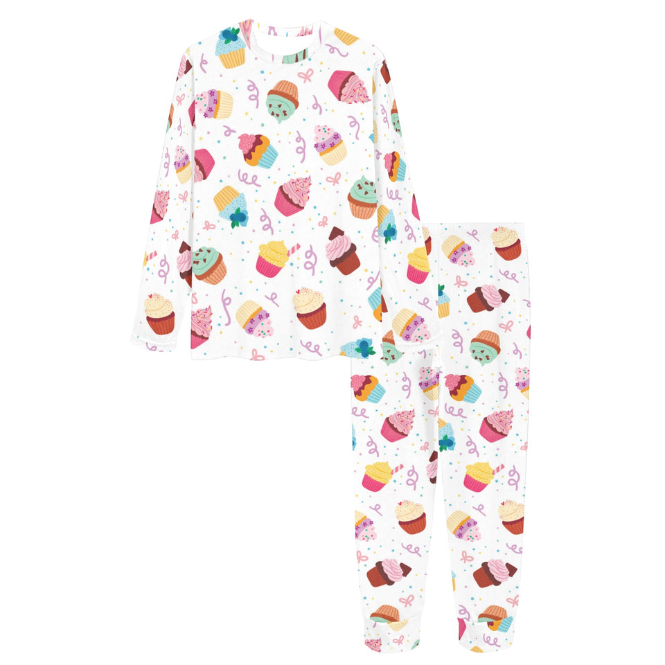 Cake cupcake design pattern Women's All Over Print Pajama Set