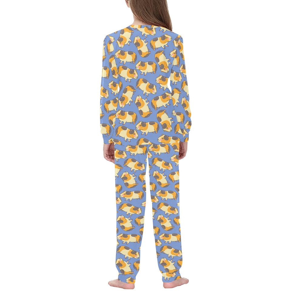 Guinea Pig Pattern Print Design 02 Kids' Boys' Girls' All Over Print Pajama Set