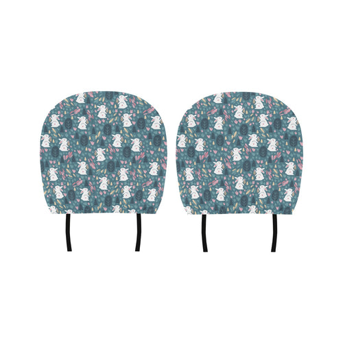 Cute rabbit pattern Car Headrest Cover