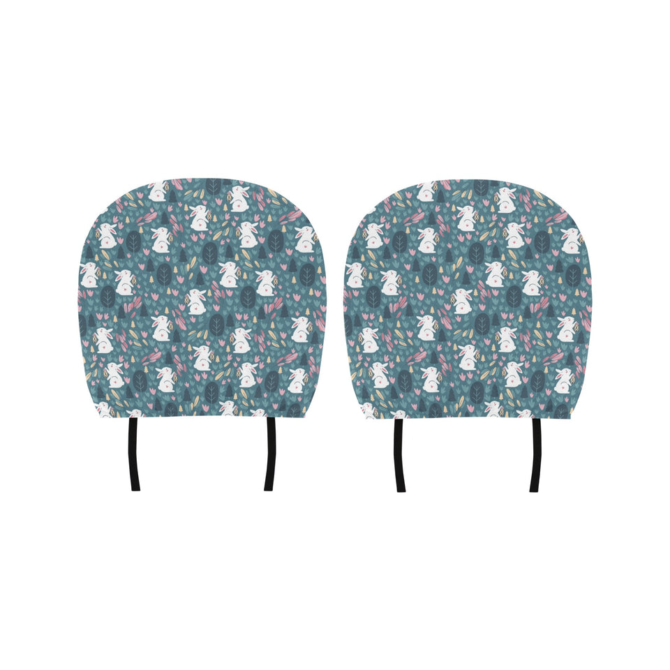 Cute rabbit pattern Car Headrest Cover