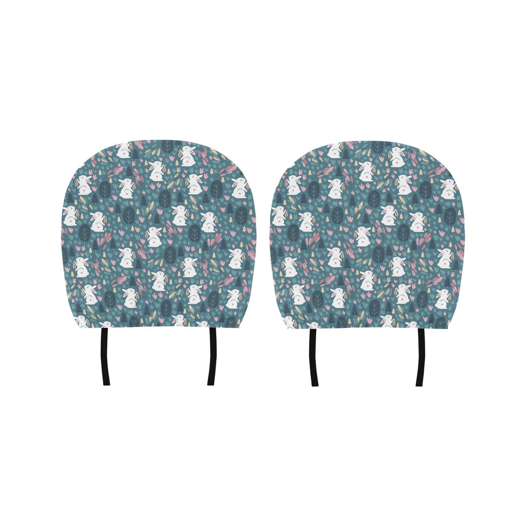 Cute rabbit pattern Car Headrest Cover