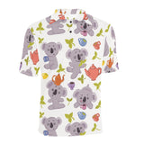 Cute koalas teapots tea Men's All Over Print Polo Shirt