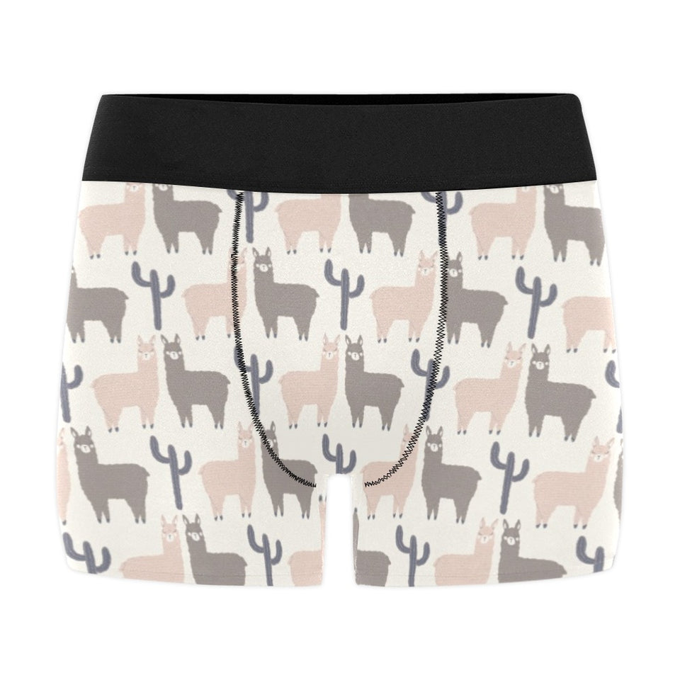 Llama Alpaca pattern Men's All Over Print Boxer Briefs Men's Underwear