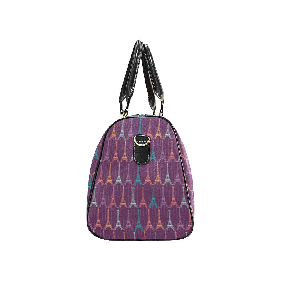 Eiffel Tower Pattern Print Design 05 Travel Bag