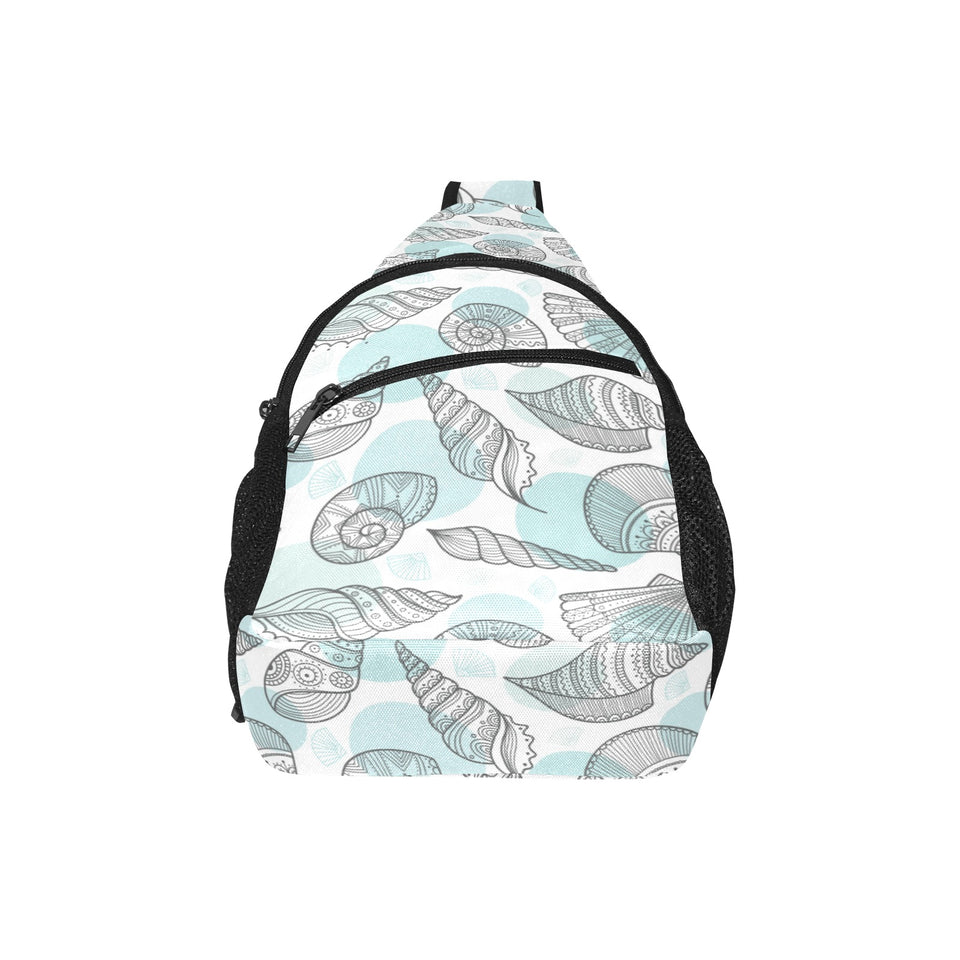 Shell polynesian tribal All Over Print Chest Bag