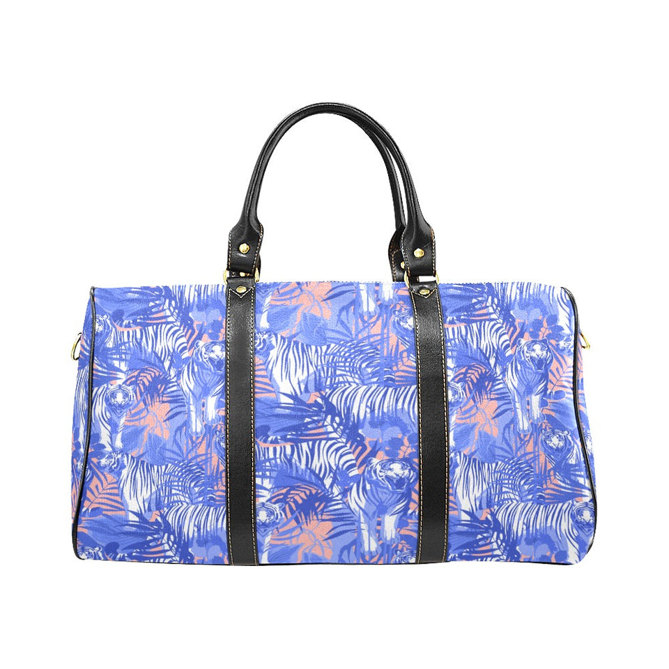 white bengal tigers pattern Travel Bag