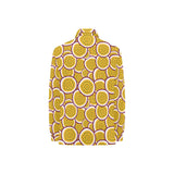 Passion fruits slice pattern Women's Long Sleeve Polo Shirt