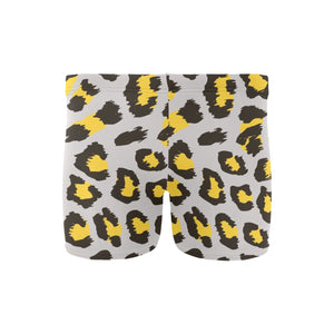 Gray Leopard print pattern Men's Swimming Trunks