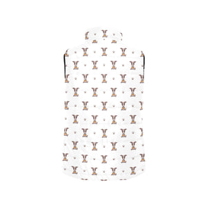 Greyhound Pattern Print Design 05 Women's Padded Vest