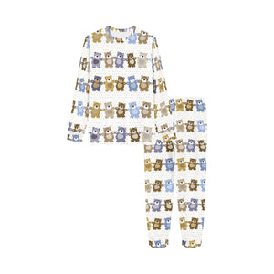 Teddy Bear Pattern Print Design 02 Kids' Boys' Girls' All Over Print Pajama Set