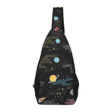space pattern All Over Print Chest Bag