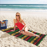 Canabis Marijuana Weed Pattern Print Design 04 Beach Towel