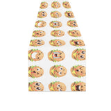 Hamburger Pattern Print Design 04 Table Runner