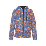 Clown Fish Pattern Print Design 04 Women's Padded Hooded Jacket
