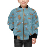 Sea otters pattern Kids' Boys' Girls' Bomber Jacket