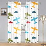 Airplane star cloud colorful Gauze Curtain