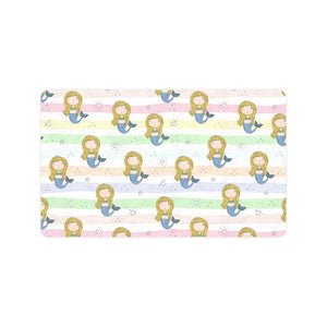 Cute hand drawn mermaid Doormat