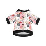 Pig Pattern Print Design 02 All Over Print Pet Dog Round Neck Fuzzy Shirt