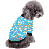 Rainbows Sky Clouds Pattern All Over Print Pet Dog Round Neck Fuzzy Shirt