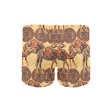 Camel polynesian tribal design pattern Men's Swimming Trunks