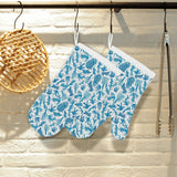 Coral Reef Pattern Print Design 01 Heat Resistant Oven Mitts