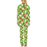 Ladybug Pattern Print Design 01 Women's Long Pajama Set