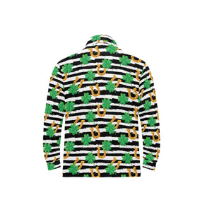 Horseshoes Pattern Print Design 01 Men's Long Sleeve Polo Shirt