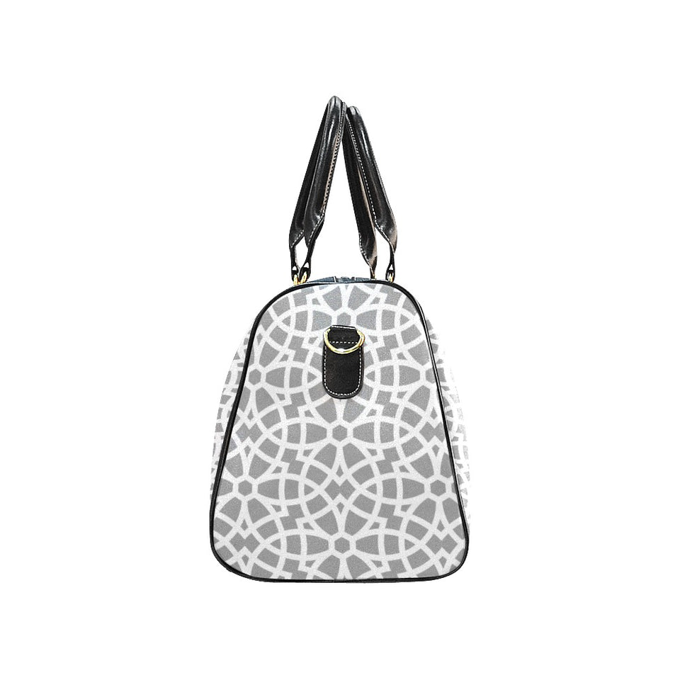 arabic gray pattern Travel Bag