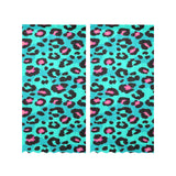 Green leopard skin print pattern Gauze Curtain