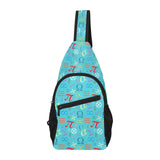 Math Pattern Print Design 02 All Over Print Chest Bag