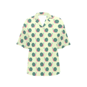 Snail Pattern Print Design 04 Women's All Over Print Hawaiian Shirt