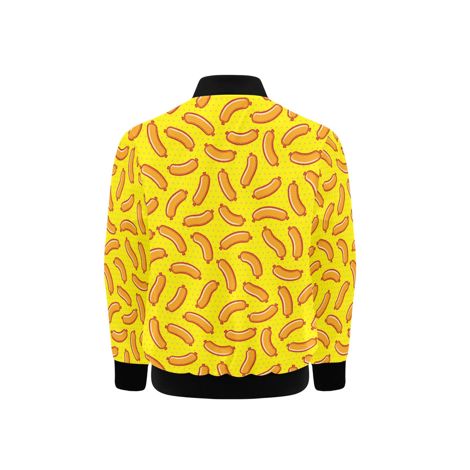 Sausage Pattern Print Design 01 Kids' Boys' Girls' Bomber Jacket