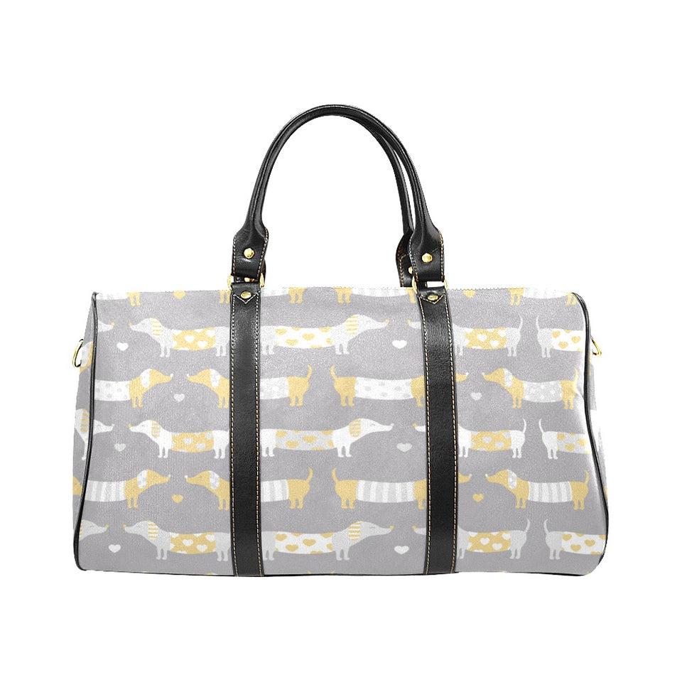 Cute dachshund dog pattern Travel Bag