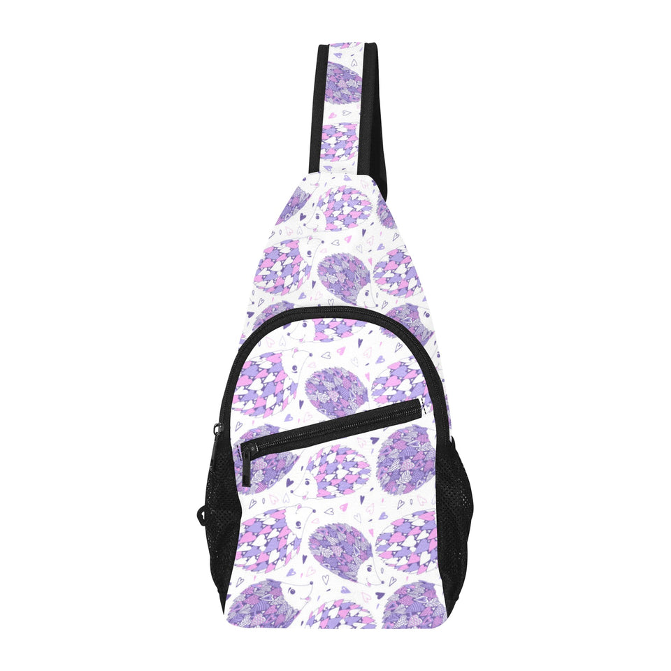 Hedgehog Pattern Print Design 05 All Over Print Chest Bag